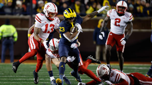 C.J. Stokes run 2022 Nebraska vs Michigan football USATSI_19420786